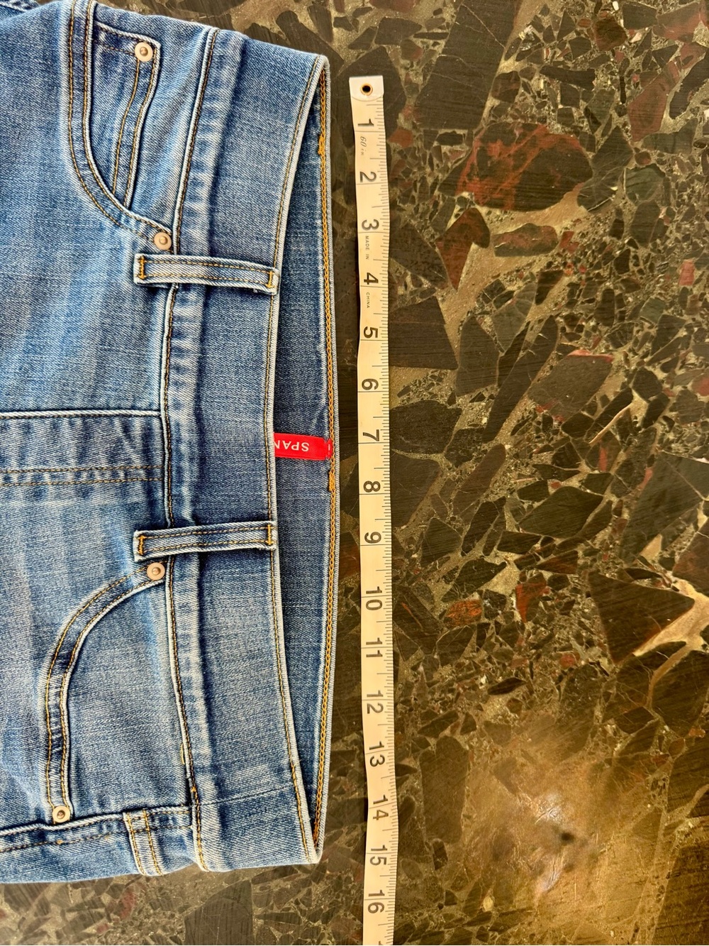 SPANX High-Rise Wide-Leg Jeans in Medium Blue Wash - Picture 6 of 7